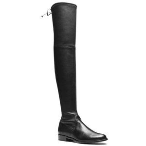 Stuart Weitzman Leather Lowland Over the Knee Boots 8.5